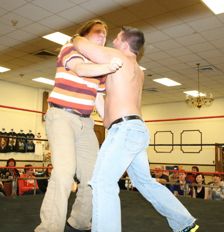 After the match, Nick Noshus went after Razzle Dazzle