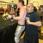 Ricky Reyes celebrates with EJ Risk