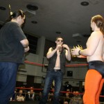 King EJ Risk accepts the crown and trophy from Eclipse
