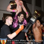 ConfluxXx standing united outside the ring after the no-contest match