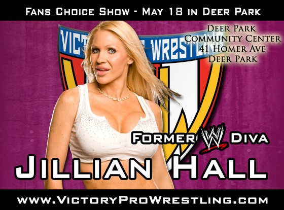 Jillian Hall returns to Victory Pro Wrestling for the VPW Fans Choice Show May 18 in Deer Park