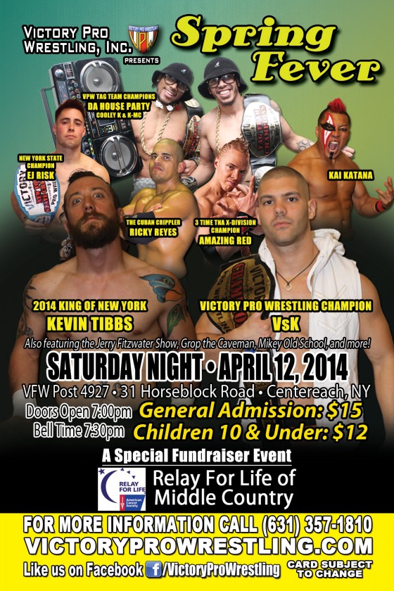 Blood Sweat and 8 Years, Saturday March 8, 2014 Deer Park, NY, featuring AJ Styles