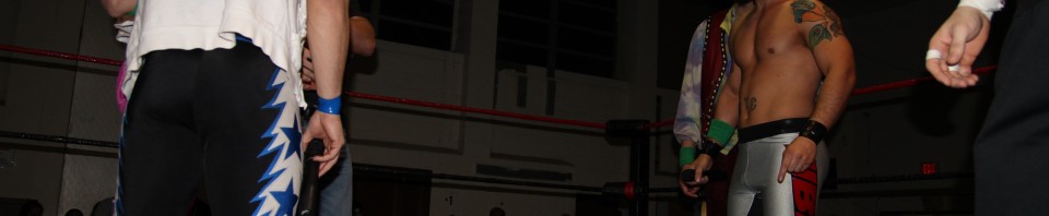 Kevin Tibbs stares down VsK and AJ Styles at Blood Sweat and 8 Years